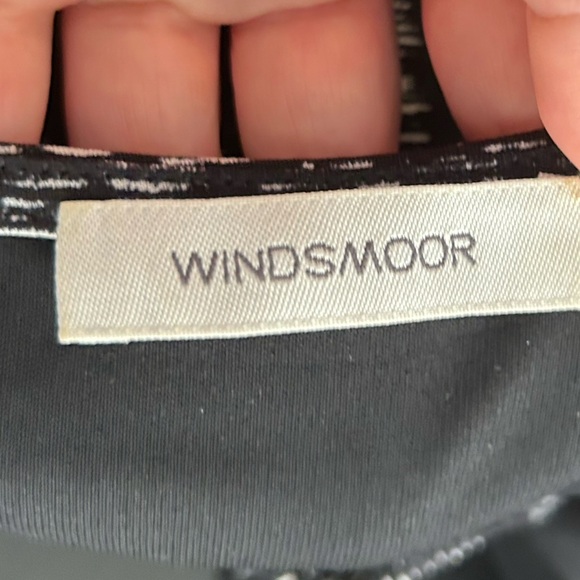 Windsmoor Women's Midi Dress Long sleeve Print Black Size 16 Business casual - Picture 4 of 12